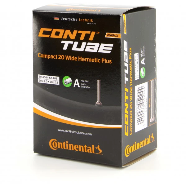 Continental Compact Tube Wide Hermetic Plus 20'(50/62-406) - Inner Tube 3 Continental Compact Tube Wide Hermetic Plus 20'(50/62-406) - Inner Tube