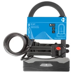 M-Wave Bügelschloss Mit Spiralgabel B & S - Bike Lock -VeloGear Shop m wave buegelschloss mit spiralgabel b s bike lock detail 2