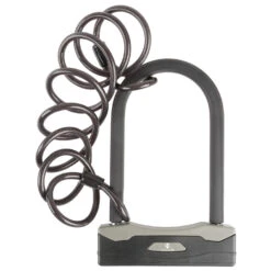 M-Wave Bügelschloss Mit Spiralgabel B & S - Bike Lock -VeloGear Shop m wave buegelschloss mit spiralgabel b s bike lock detail 3